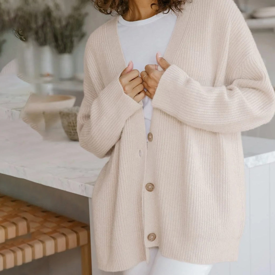 Cardigan Womens Cashmere Oversized Soft Knit