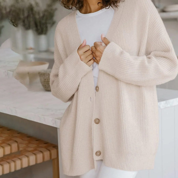 Cardigan Womens Cashmere Oversized Soft Knit