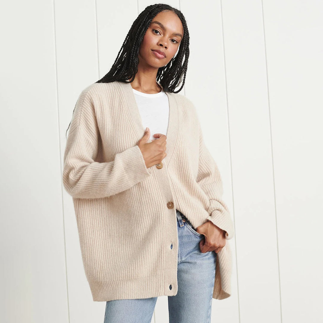 Cardigan Womens Cashmere Oversized Soft Knit
