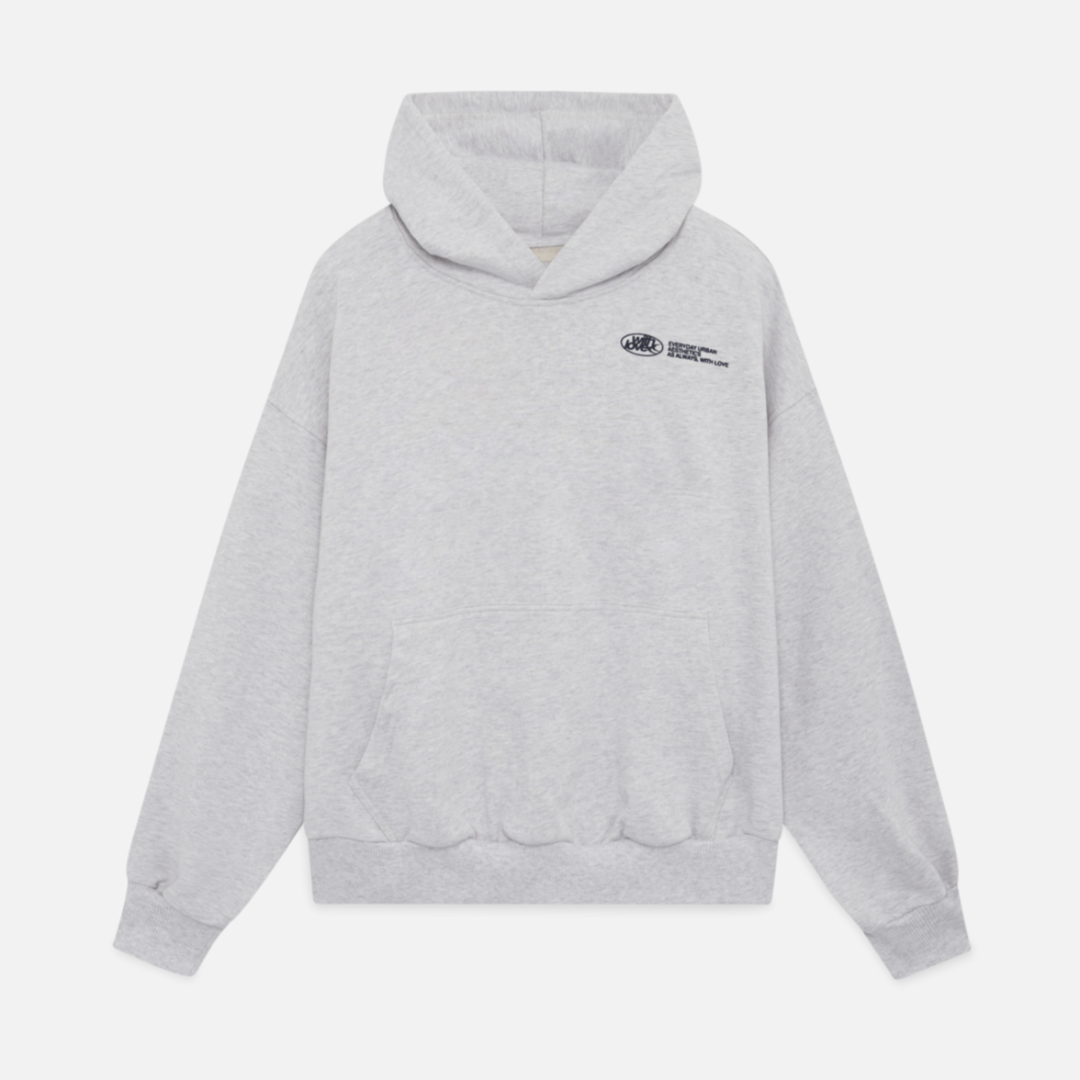 Oversized Pullover Hoodie with Kangaroo Pocket and Drawstring Hood