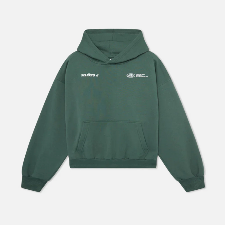 Oversized Pullover Hoodie with Kangaroo Pocket and Drawstring Hood