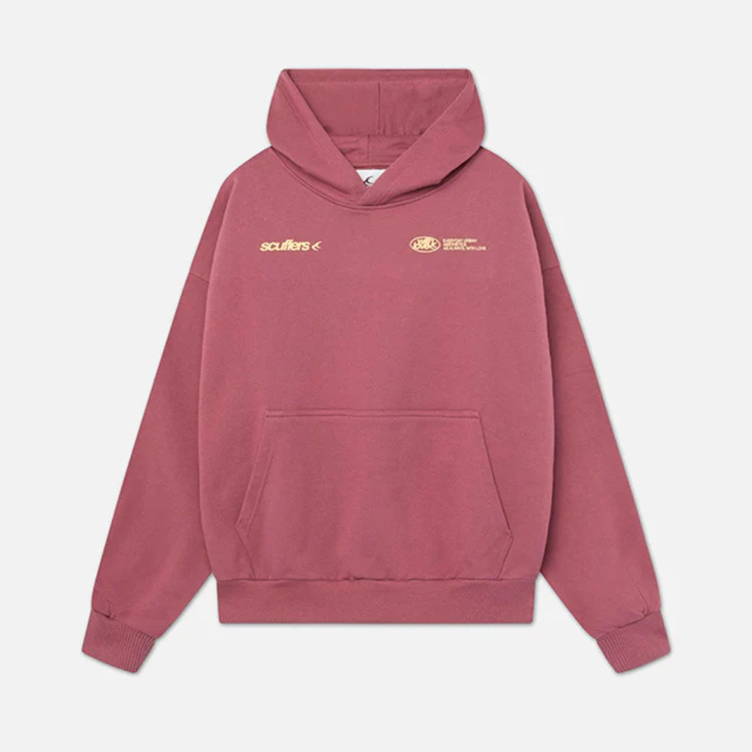 Oversized Pullover Hoodie with Kangaroo Pocket and Drawstring Hood