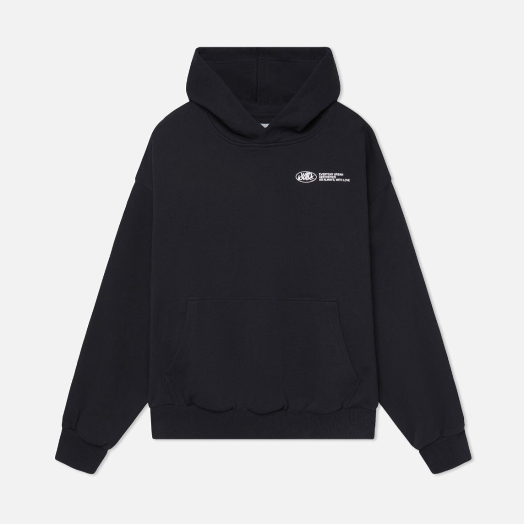 Oversized Pullover Hoodie with Kangaroo Pocket and Drawstring Hood
