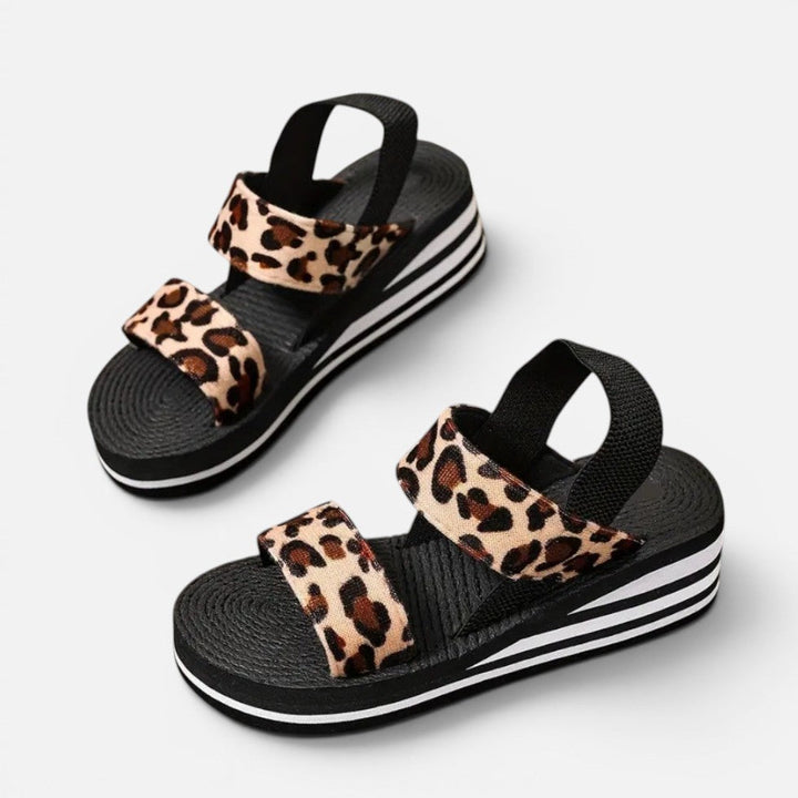 Platform Sandals Womens Double Strap Chunky Sole Lightweight - image 6