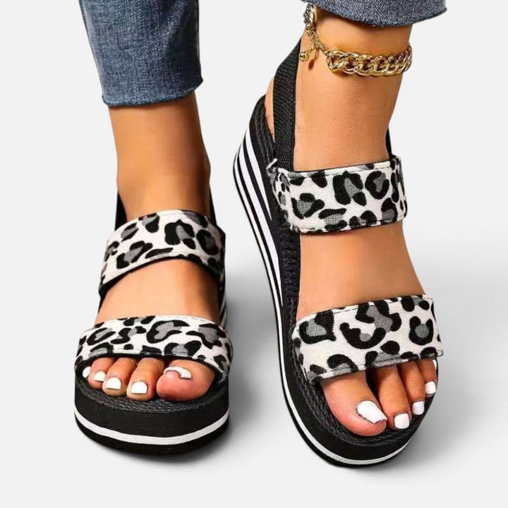 Platform Sandals Womens Double Strap Chunky Sole Lightweight - image 7