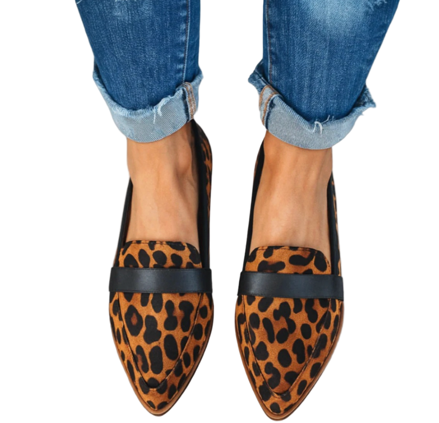 Pointed Toe Loafers Womens Suede Look Penny Strap Slip On Low Stacked Heel - image 4