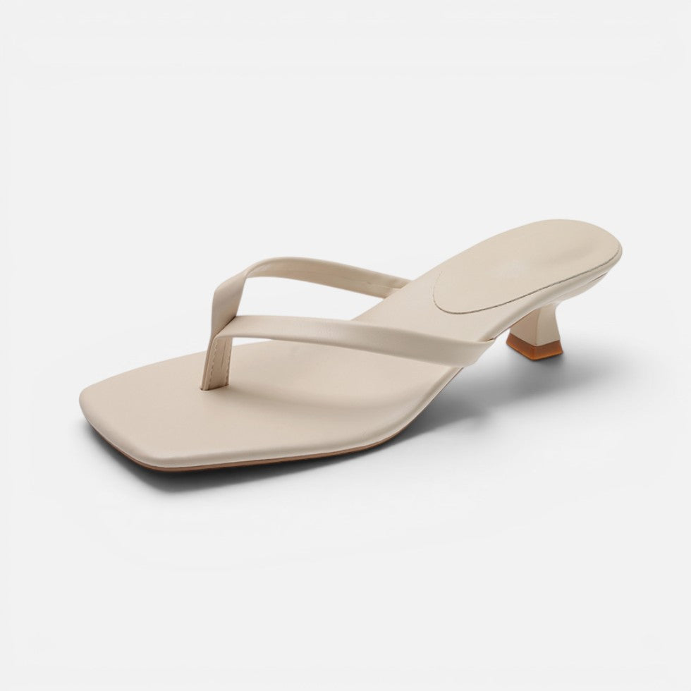 Sandals Womens Thong Strap Low Heel Open Toe Minimal - image 6