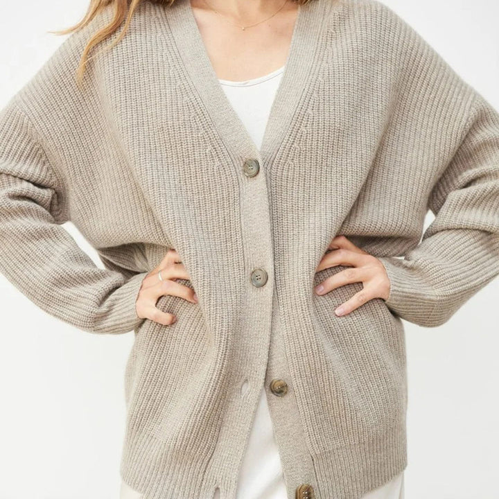 Cardigan Womens Cashmere Oversized Soft Knit