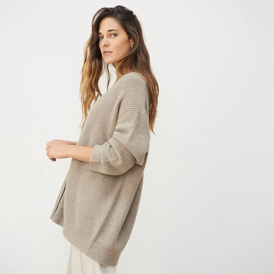 Cardigan Womens Cashmere Oversized Soft Knit