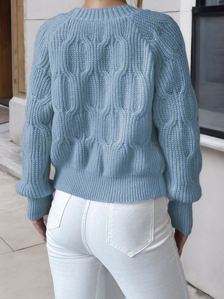 Cropped Cardigan Womens Bow Applique V Neck Button Front Pearl Look Buttons - image 25
