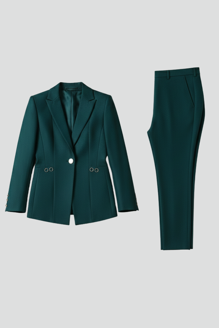 Women's One Button Blazer and Trousers Set — image 1