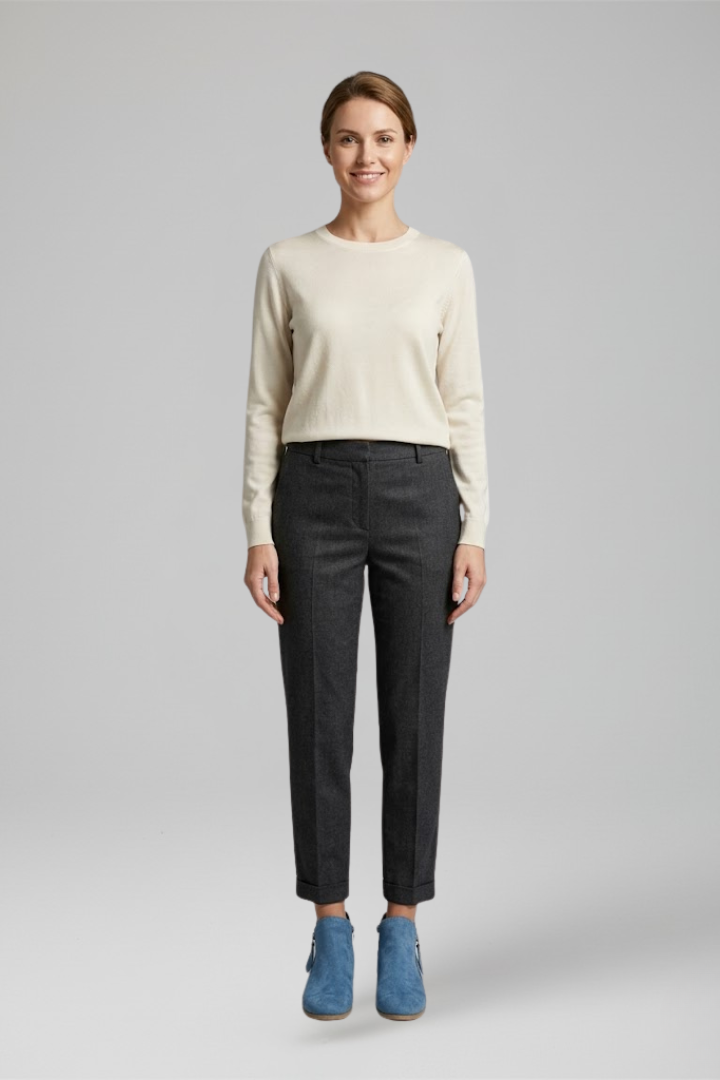 Women's Textured Ankle Boots with Side Zip — image 2