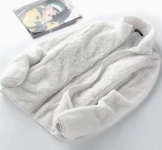 Women's Teddy Fleece Zip Jacket with Stand Collar — image 1