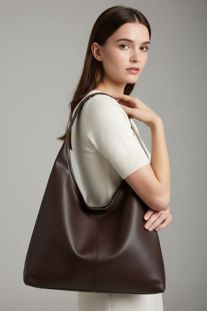 Tote Bag Womens Faux Leather Large Inner Pocket Structured