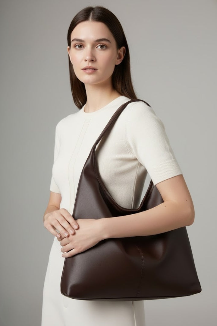 Tote Bag Womens Faux Leather Large Inner Pocket Structured