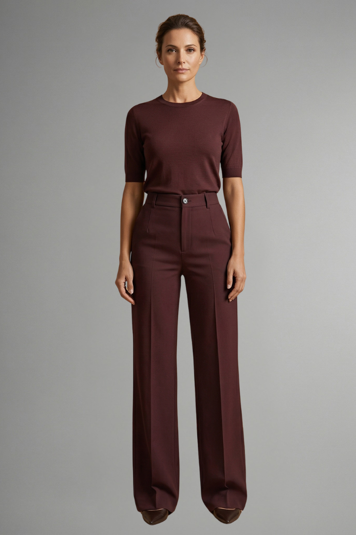 Women's High Waist Straight Leg Trousers — image 2