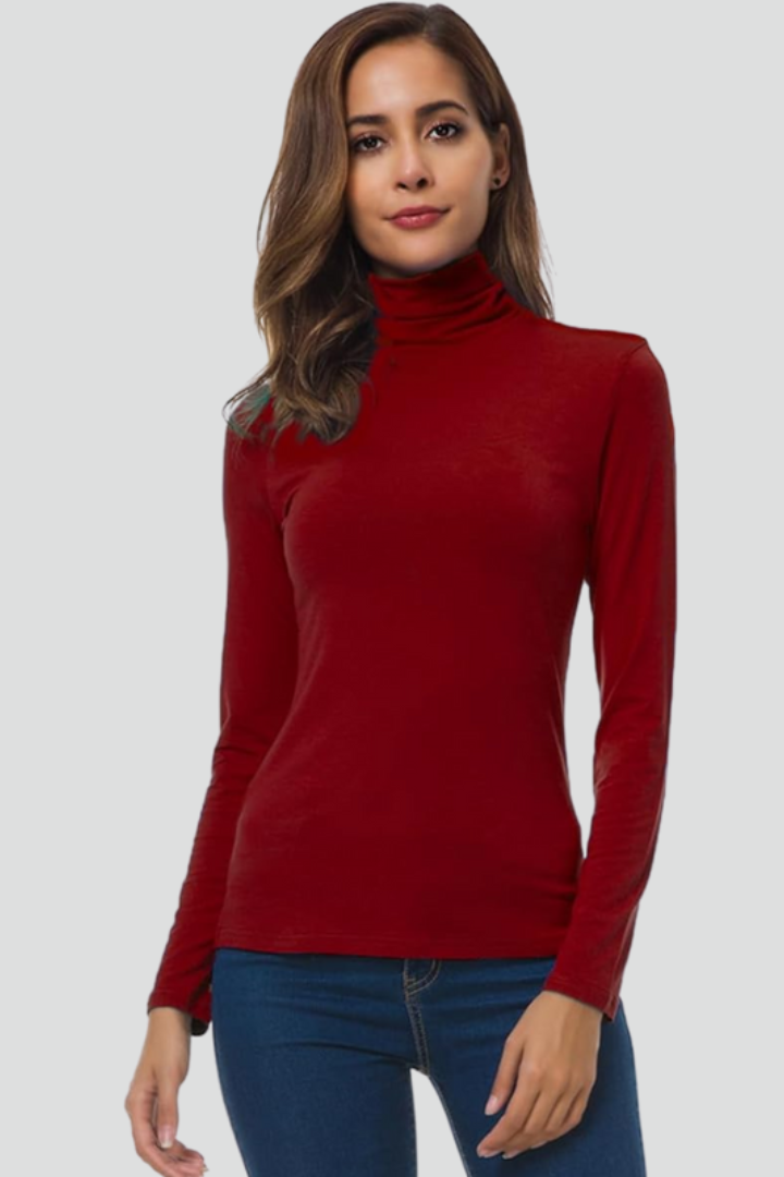 Women's Roll Neck Long Sleeve Sweater — image 2