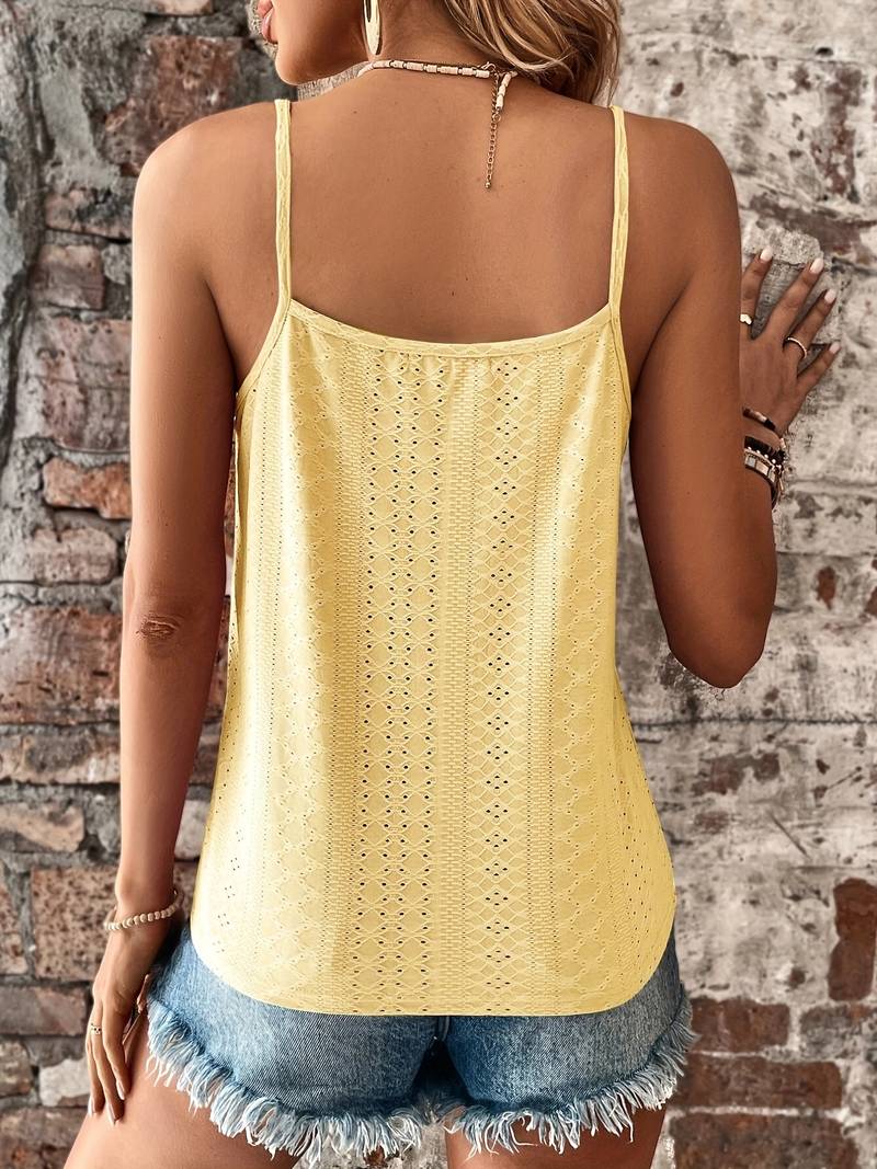 Women’s Cami Top Sleeveless V Neck Tank Blouse