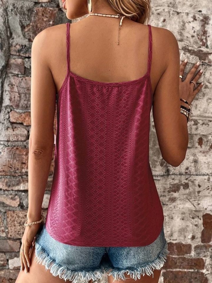 Women’s Cami Top Sleeveless V Neck Tank Blouse