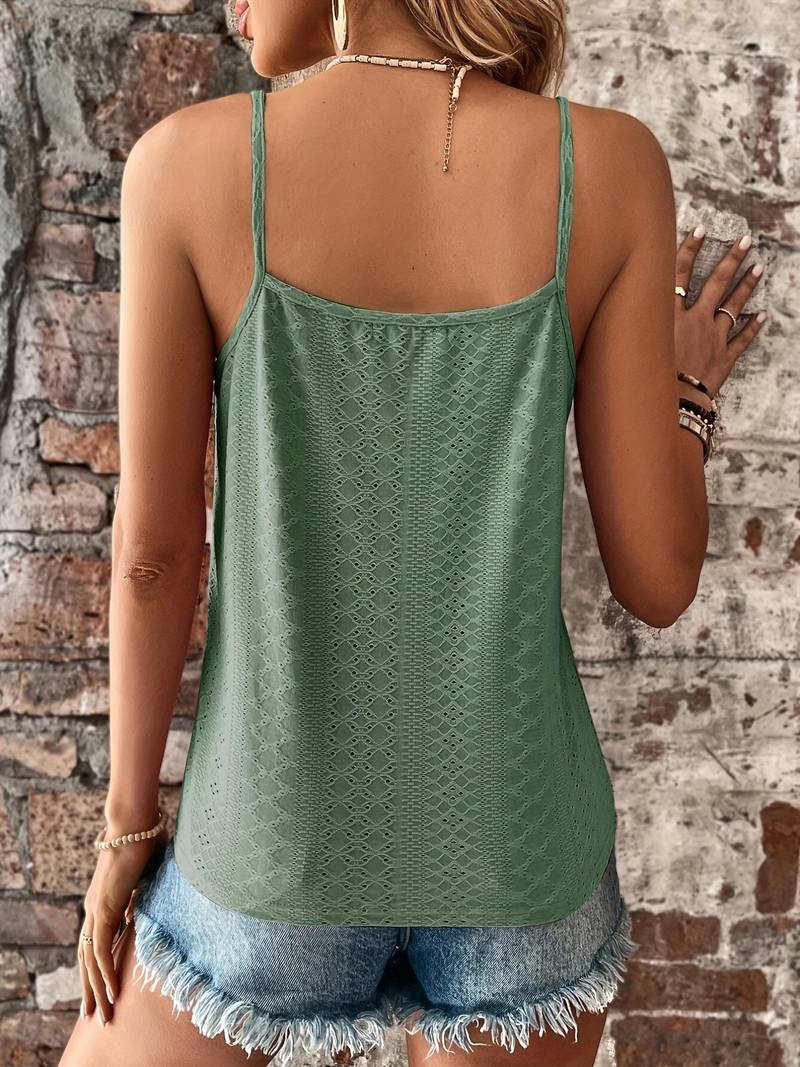 Women’s Cami Top Sleeveless V Neck Tank Blouse