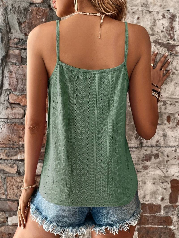 Women’s Cami Top Sleeveless V Neck Tank Blouse