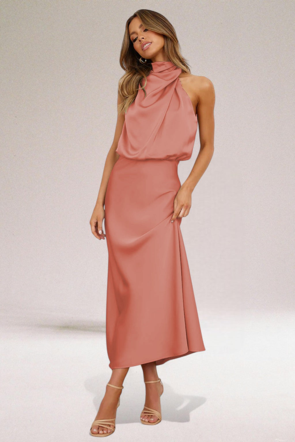 Women’s Halter Neck Dress Maxi