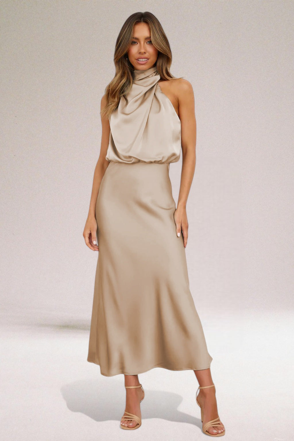 Women’s Halter Neck Dress Maxi