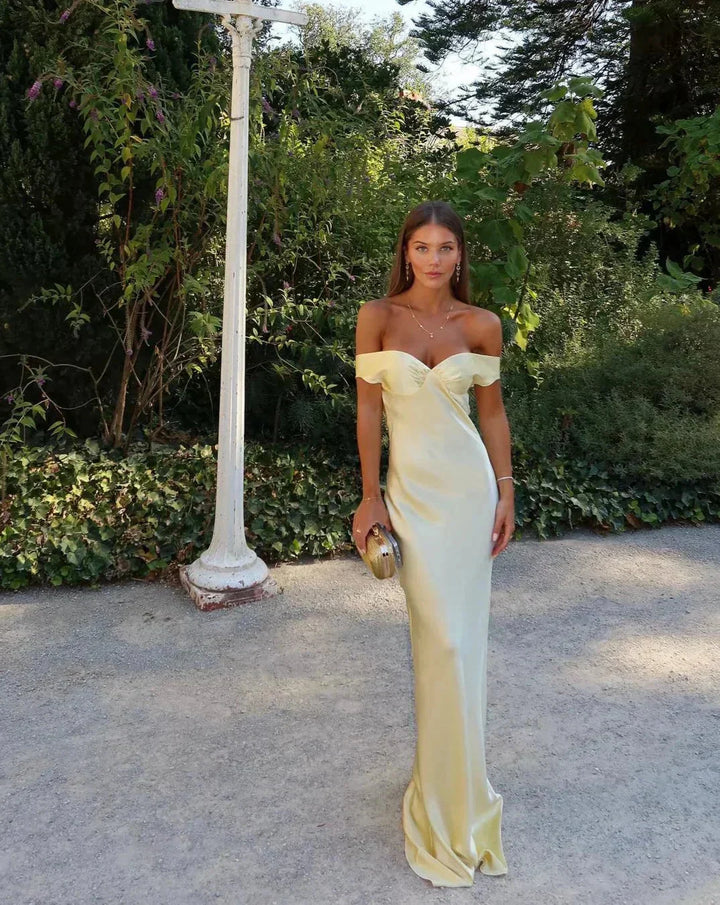 Women’s Off Shoulder Dress Maxi