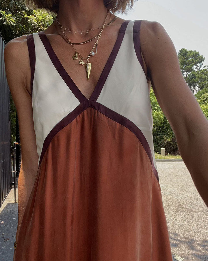 Women’s Sleeveless A Line Dress Maxi