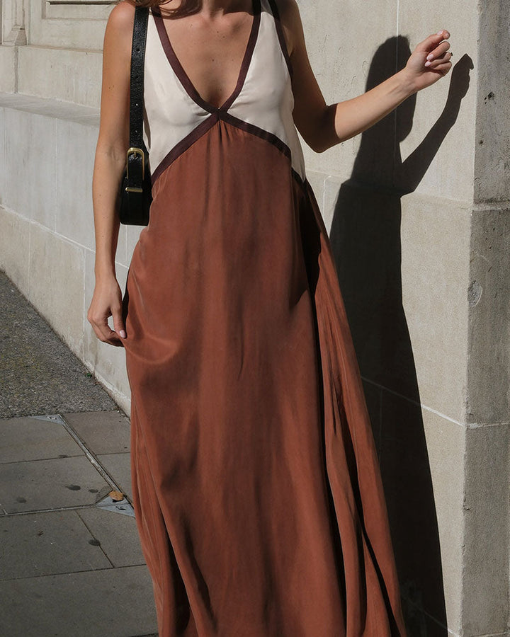 Women’s Sleeveless A Line Dress Maxi