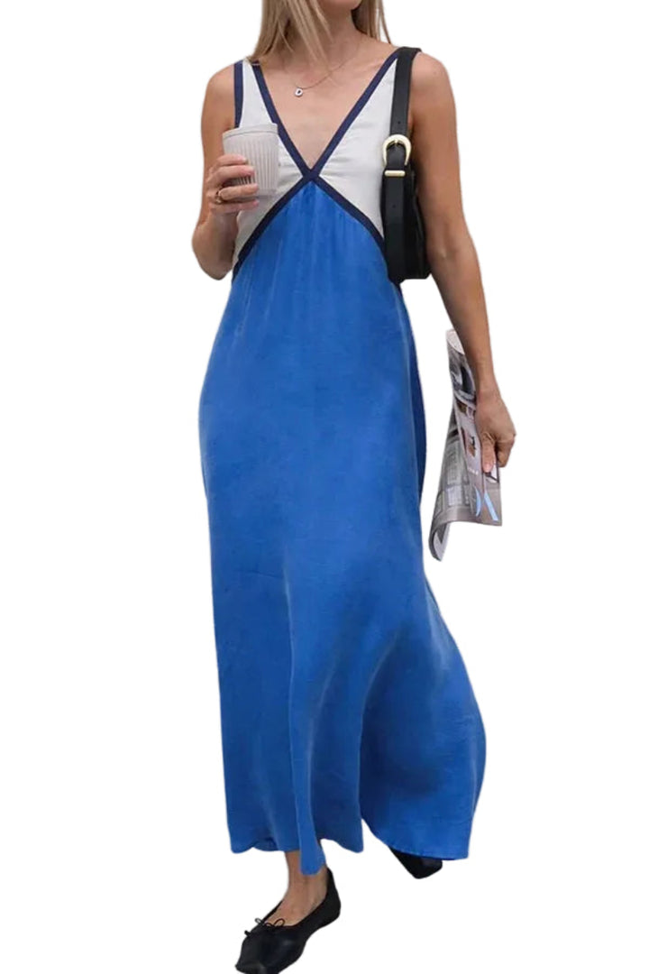 Women’s Sleeveless A Line Dress Maxi