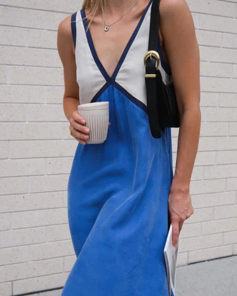 Women’s Sleeveless A Line Dress Maxi