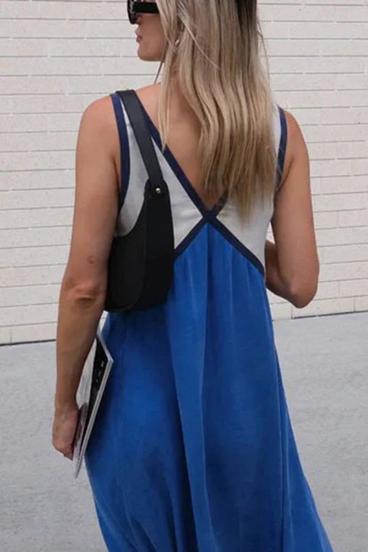 Women’s Sleeveless A Line Dress Maxi