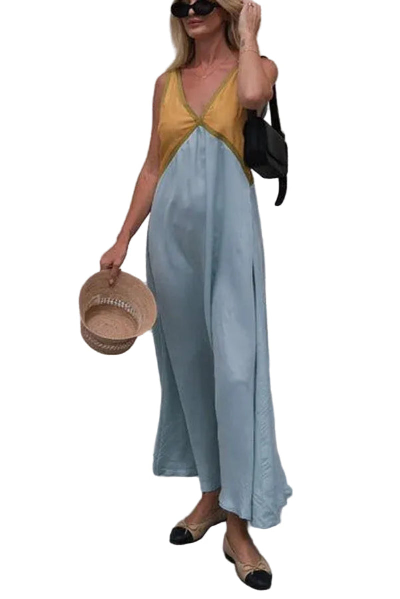 Women’s Sleeveless A Line Dress Maxi