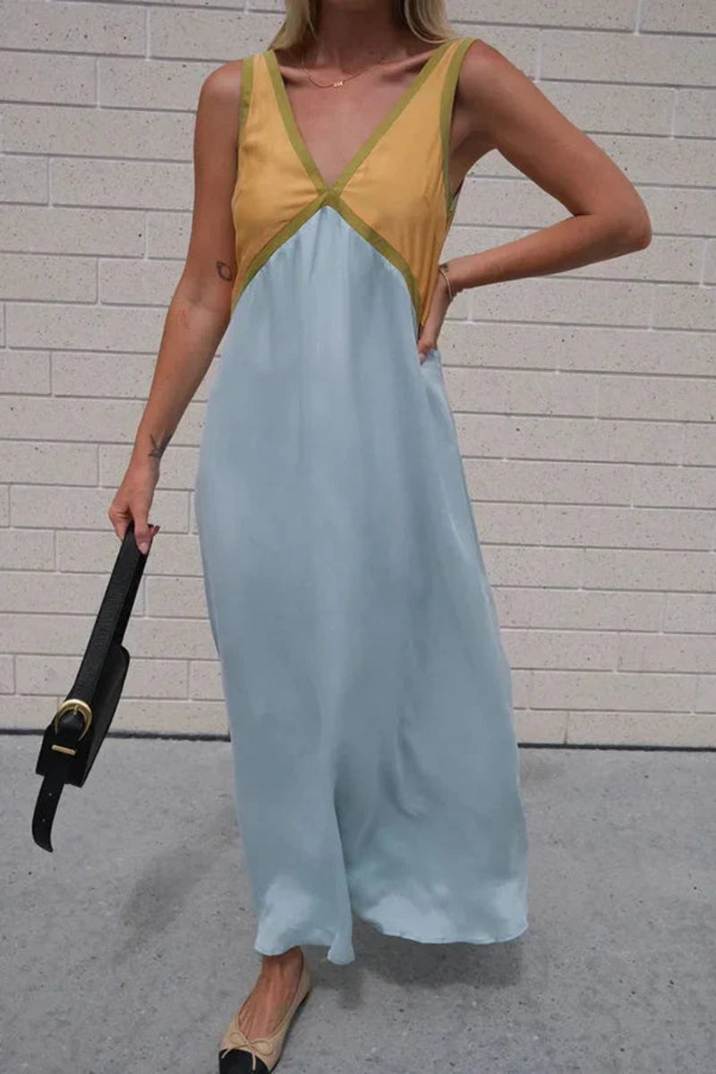 Women’s Sleeveless A Line Dress Maxi