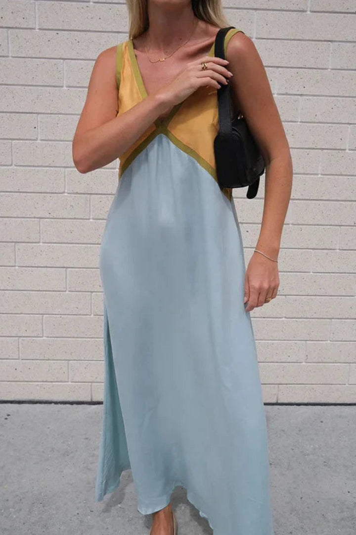Women’s Sleeveless A Line Dress Maxi