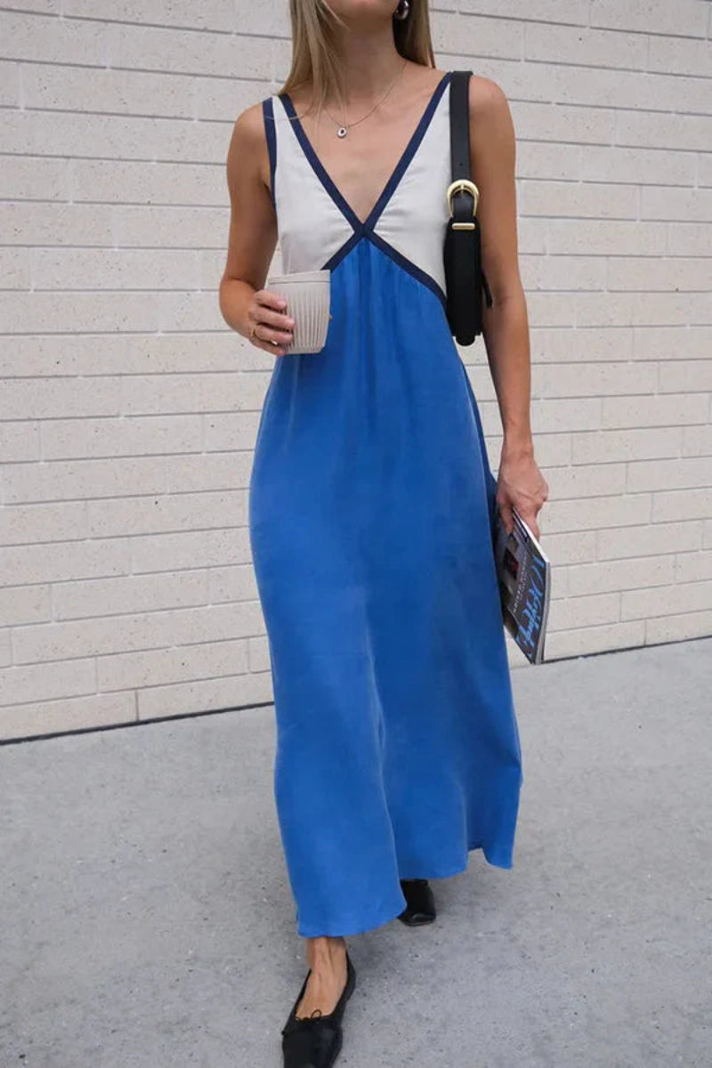 Women’s Sleeveless A Line Dress Maxi