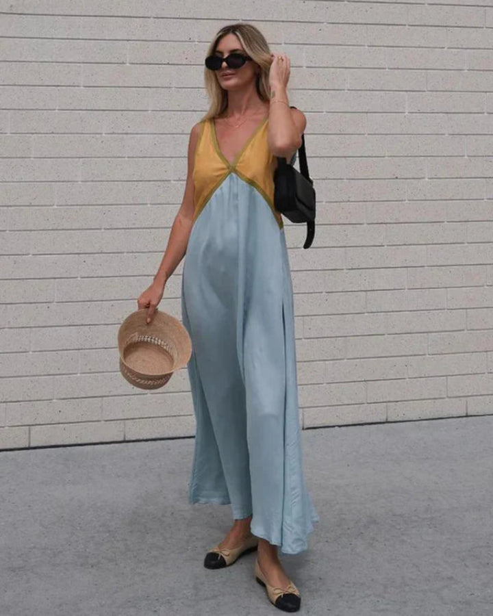 Women’s Sleeveless A Line Dress Maxi