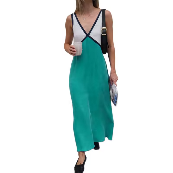 Women’s Sleeveless A Line Dress Maxi