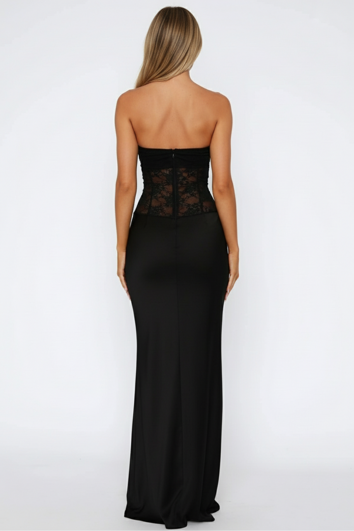 Women’s Strapless Bodycon Dress Maxi