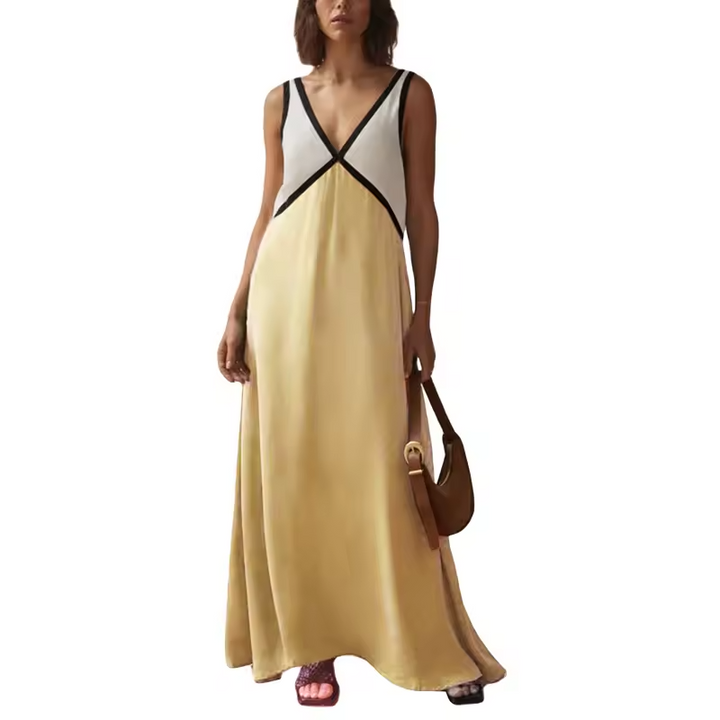 Women’s Sleeveless A Line Dress Maxi