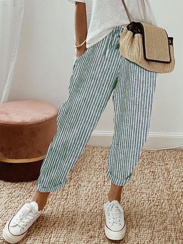 Trousers Womens Cotton Breathable Moisture Wicking Relaxed