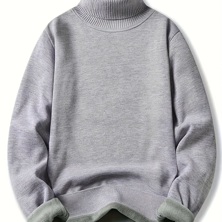 Jumper Womens High Neck Funnel Collar Textured Knit Dropped Shoulder Hip Length - image 4