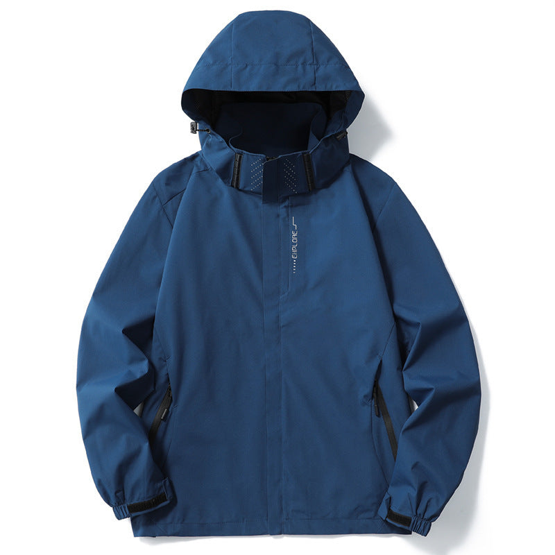 Waterproof Jacket Womens Hooded Shell Lightweight Zip Front - image 7