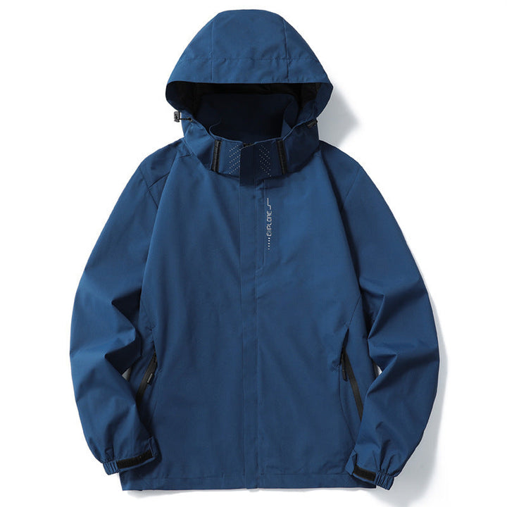 Waterproof Jacket Womens Hooded Shell Lightweight Zip Front - image 7