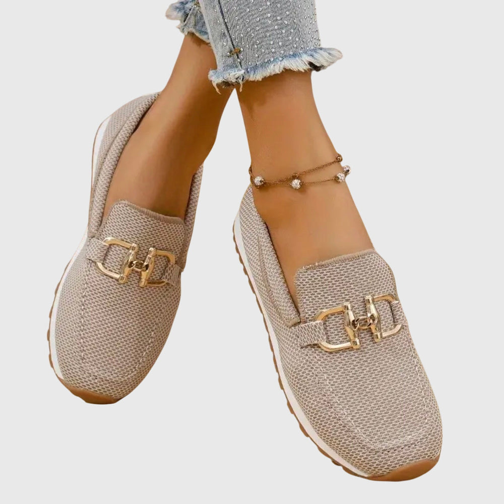 Loafers Womens Horsebit Detail Cushioned Insole Breathable Slip On