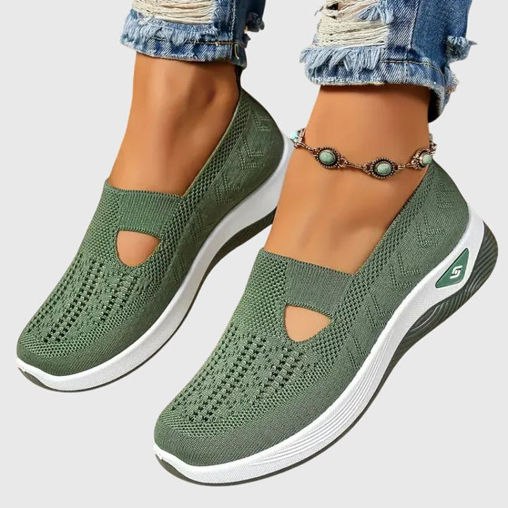 Walking Shoes Womens Ergonomic Cushioned Sole Lightweight