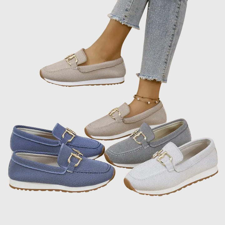 Loafers Womens Horsebit Detail Cushioned Insole Breathable Slip On