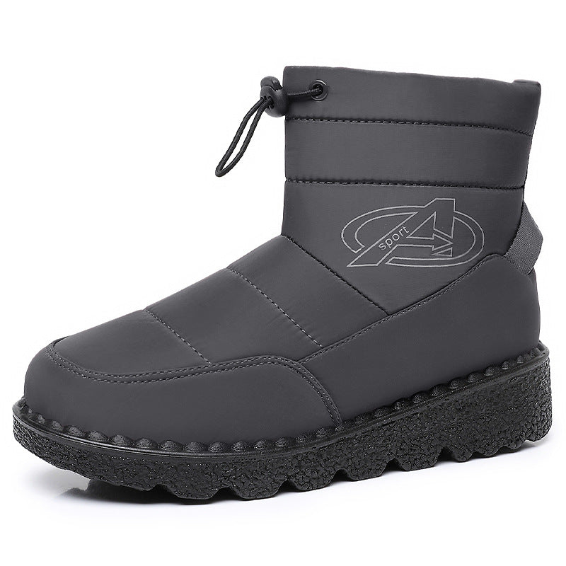Quilted Winter Boots Womens Ankle Padded Side Zip Toggle Cuff Lug Sole - image 4