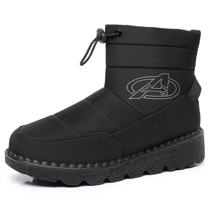 Quilted Winter Boots Womens Ankle Padded Side Zip Toggle Cuff Lug Sole - image 6